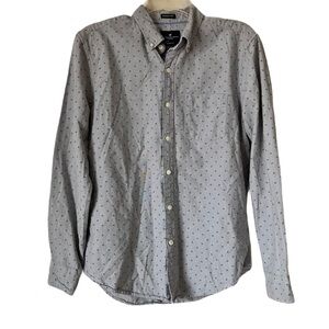 American Eagle Dress Shirt, Men’s Sz. M, Blue w/ Small Flower Print